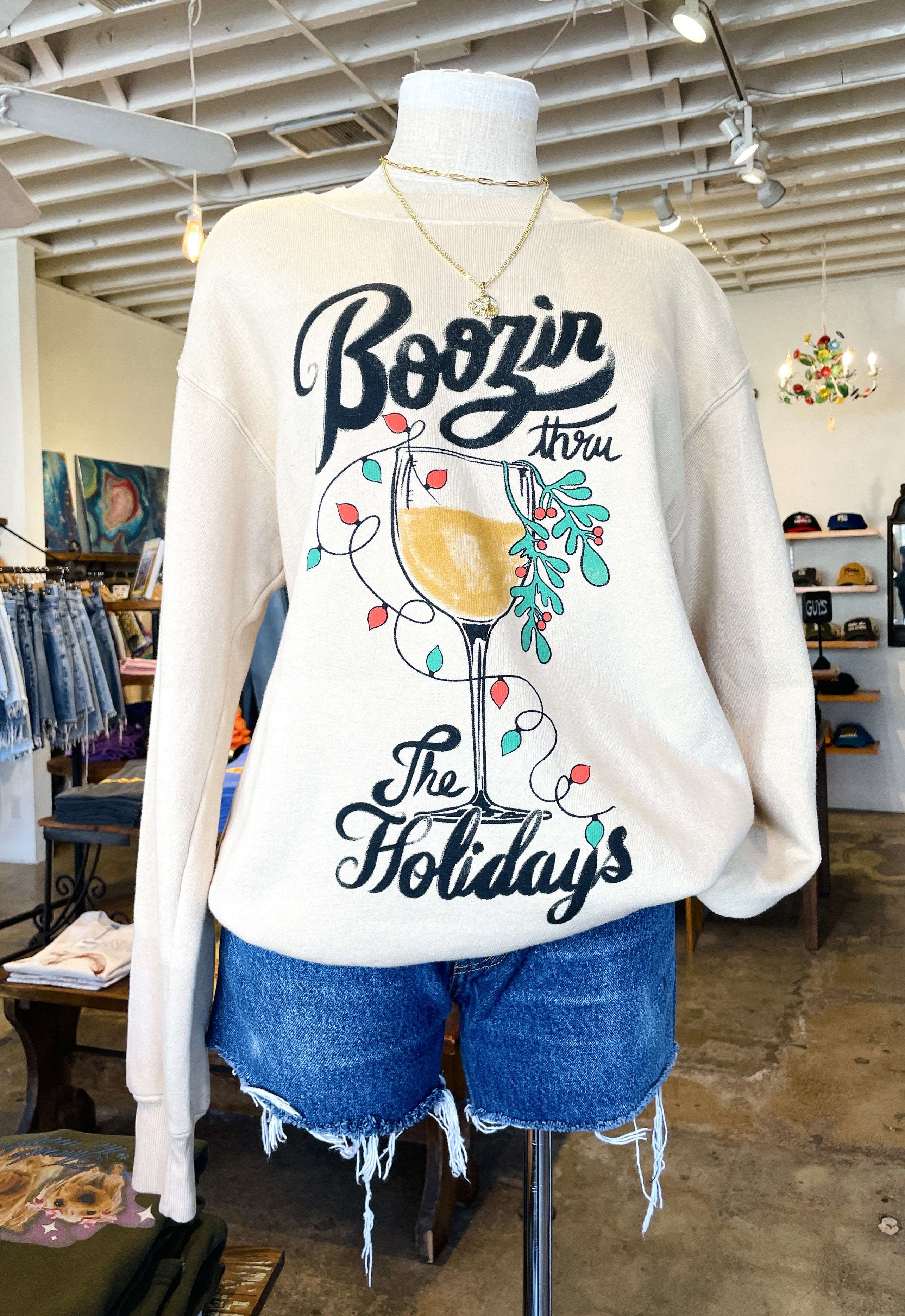 Boozing Holiday Sweatshirt