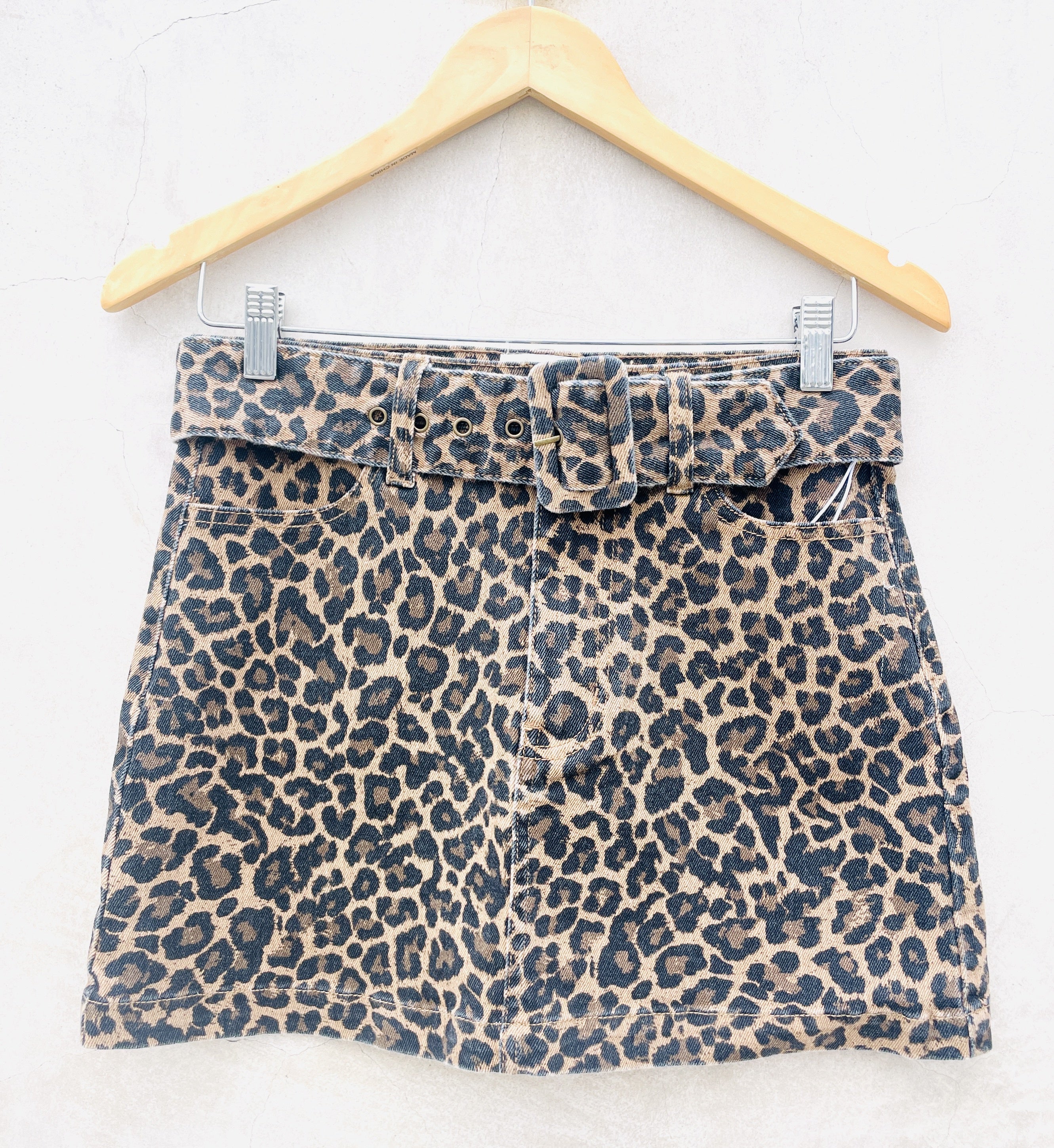 Animal Print Mini Skirt