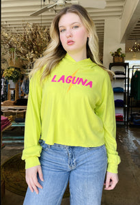 LAGUNA Lightning Cropped Hoodie